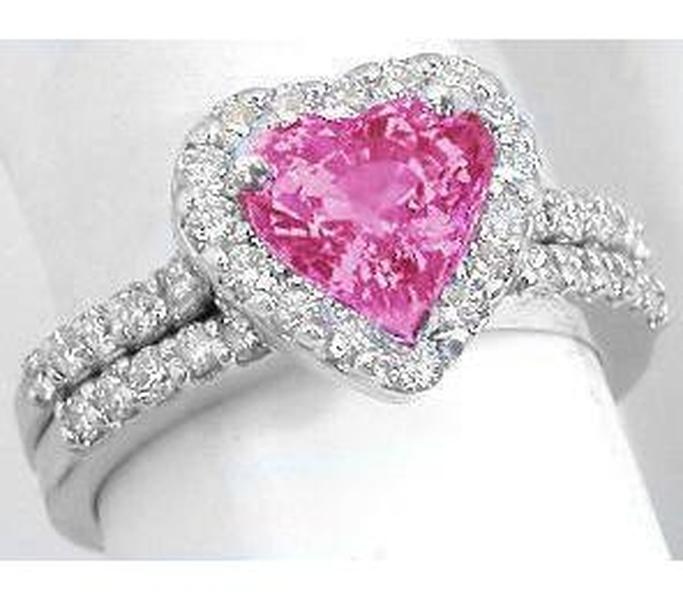 Heart Sapphire Engagement Rings