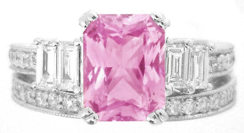 Vintage Pink Sapphire Engagement Rings