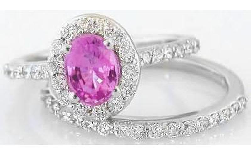 Pink Sapphire Diamond Rings