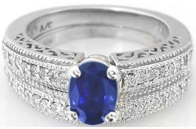 Sapphire Diamond Engagement Rings