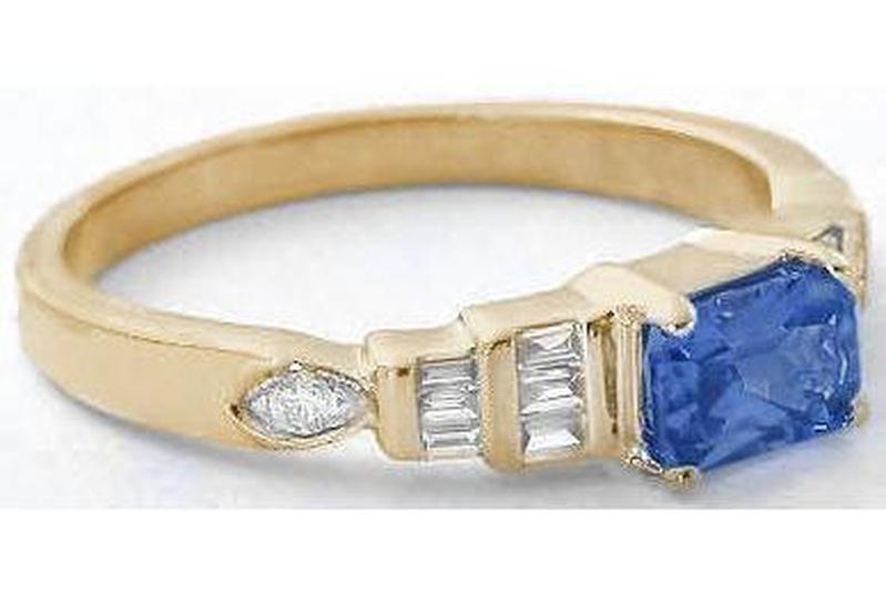 Cornflower blue sapphire rings