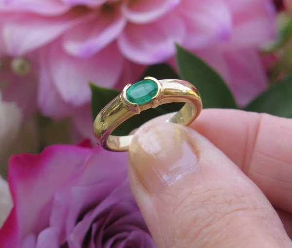 Petra Class, Oval Emerald Ring | Slate Gray Gallery