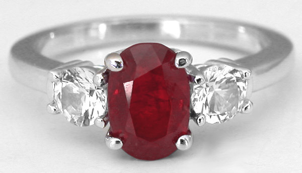 Ruby Ring, Ruby Gemstone Sterling Silver Ring, Gemstone Ring, Handmade –  Its Ambra