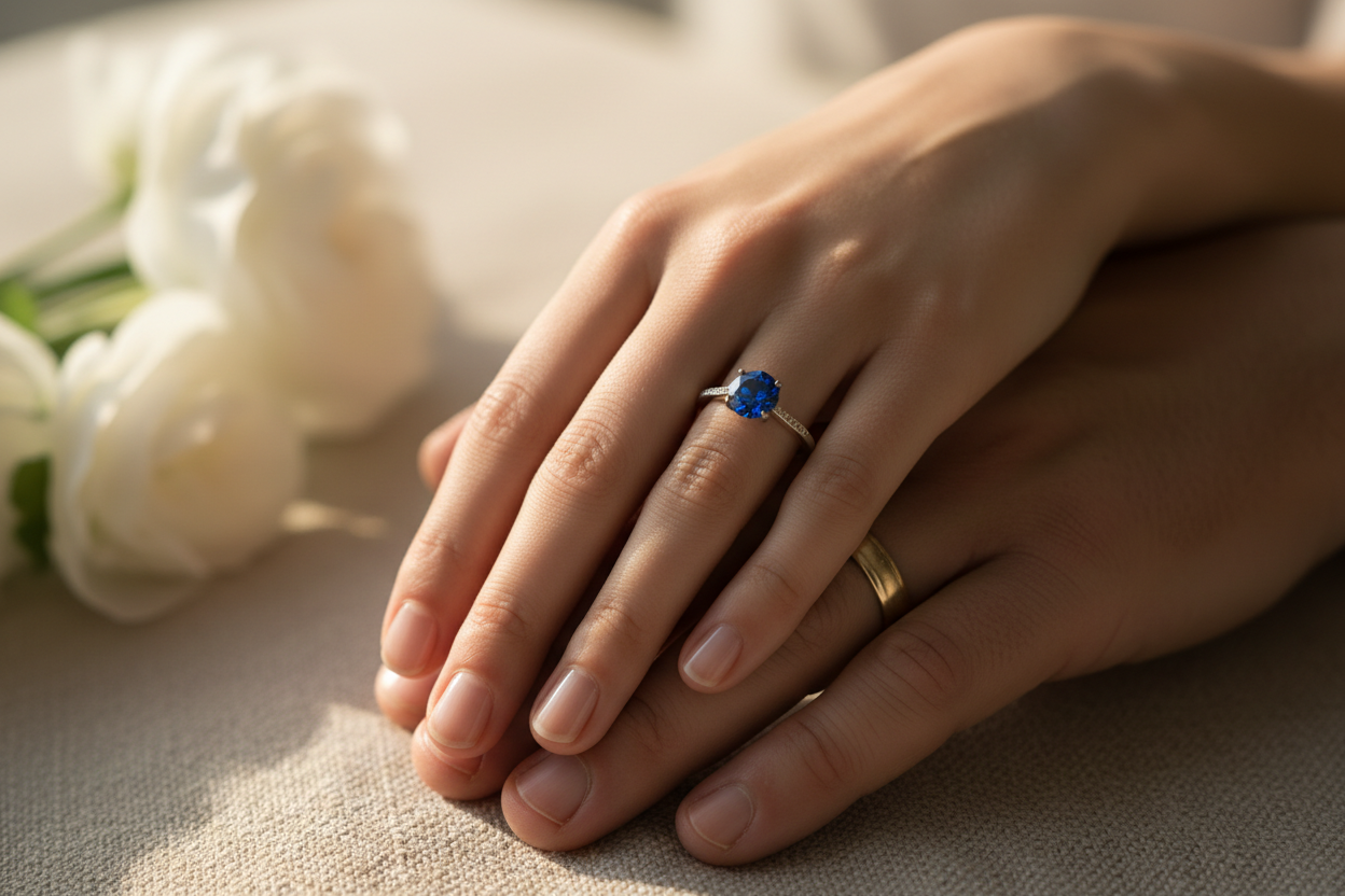 Blue Sapphire Engagement Rings