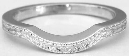 Natural sapphire ring in 14k white gold