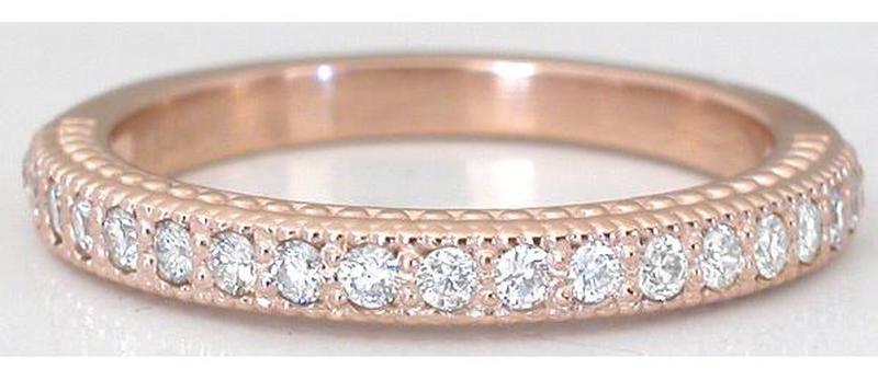 Natural sapphire ring in 14k rose gold