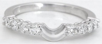 Natural sapphire ring in 14k white gold