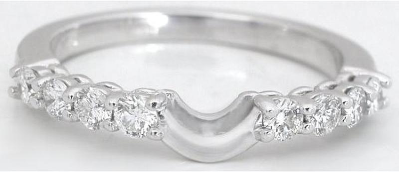 Natural sapphire ring in 14k white gold