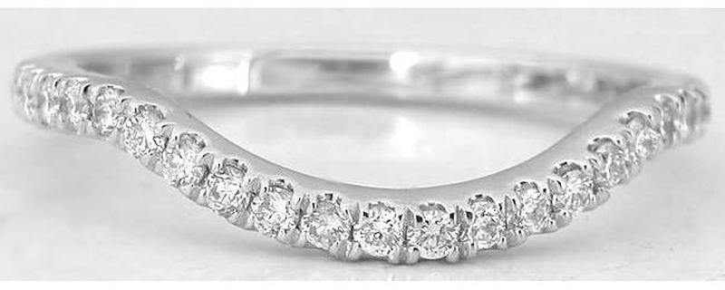 Matching contoured diamond band