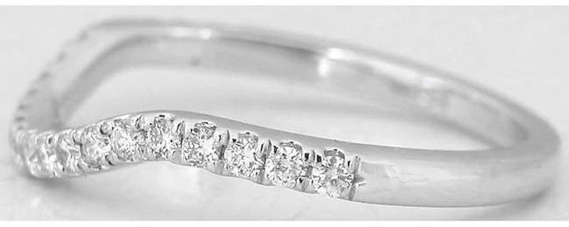 Matching contoured diamond band