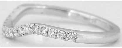 Matching contoured diamond band