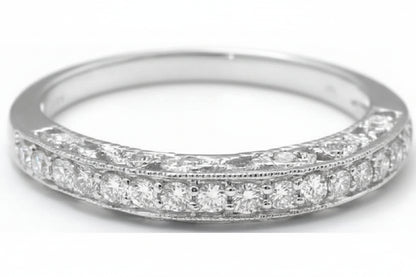 Natural sapphire ring in 14k white gold