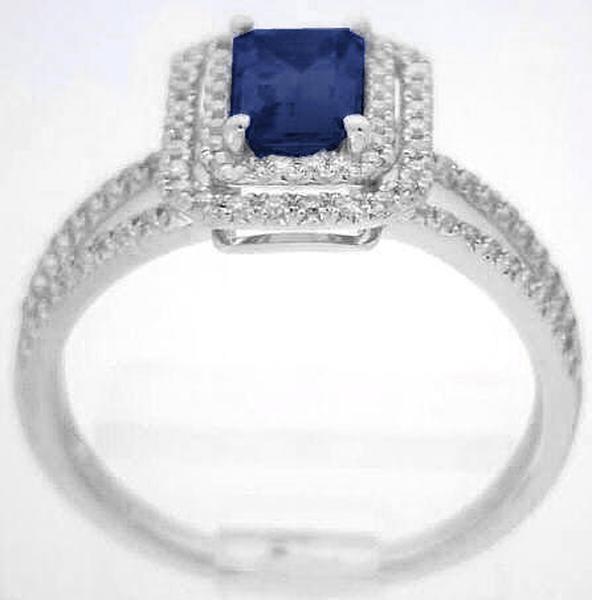 September Birthstone Rings in White Gold