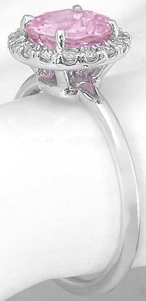 One of Kind Light Pink Sapphire Ring in 14k