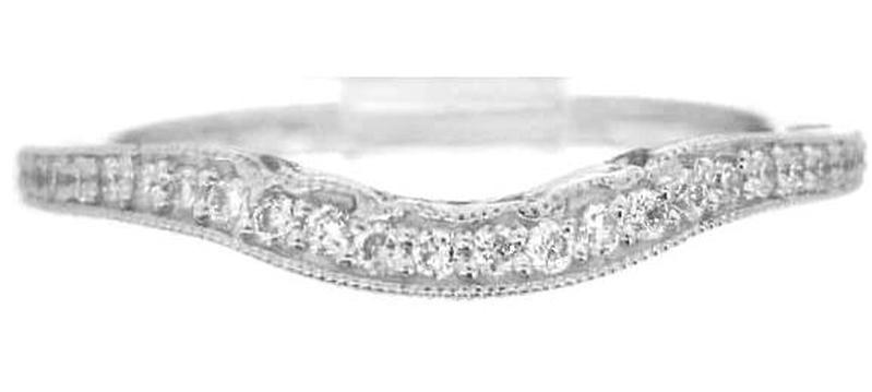 Contoured Diamond Band