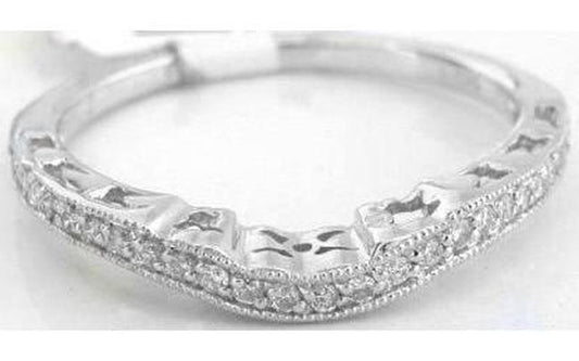 Natural sapphire ring in 14k white gold