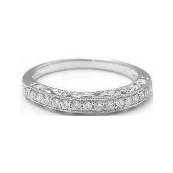 Natural sapphire ring in 14k white gold
