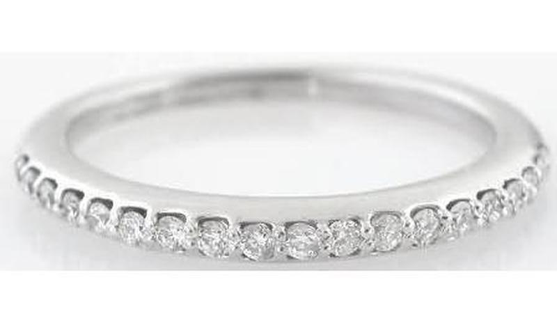 Natural sapphire ring in 14k white gold