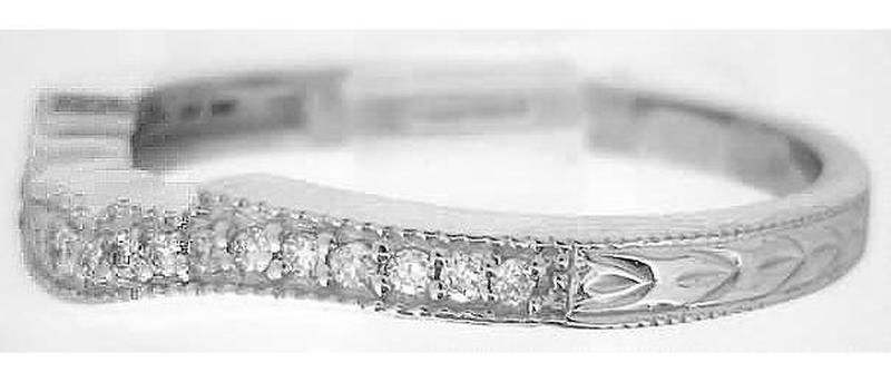 Contoured Diamond Ring