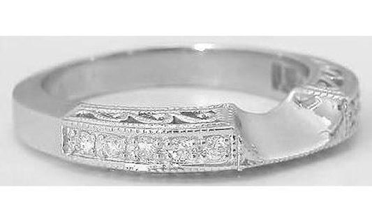 Natural sapphire ring in 14k white gold