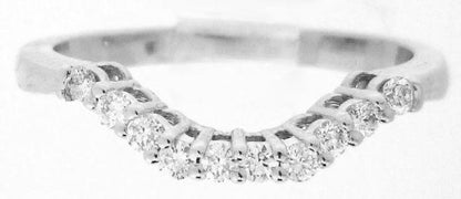 Natural sapphire ring in 14k white gold