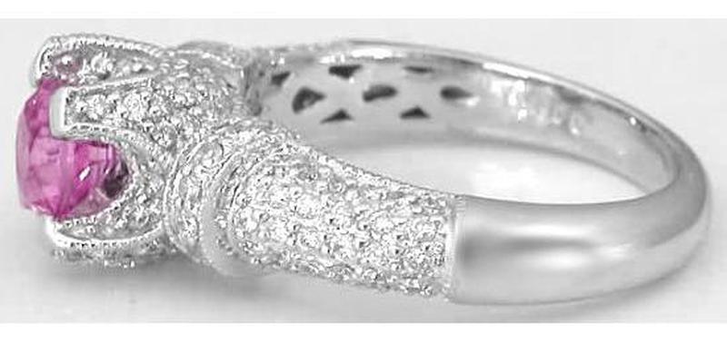 Pink Sapphire and Diamond Rings