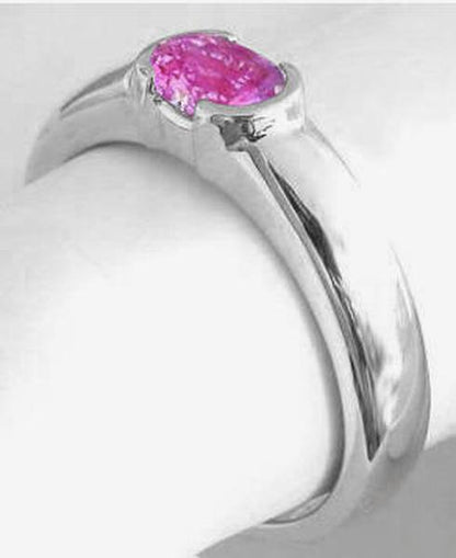 Pink Sapphire Wedding Ring