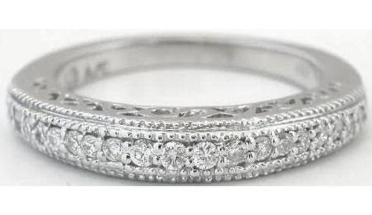 Natural sapphire ring in 14k white gold