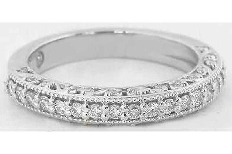 Natural sapphire ring in 14k white gold