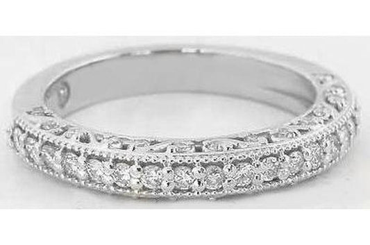 Natural sapphire ring in 14k white gold