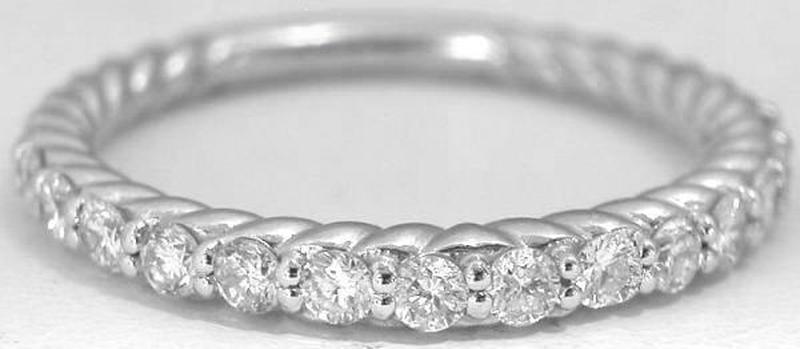 Natural sapphire ring in 14k white gold