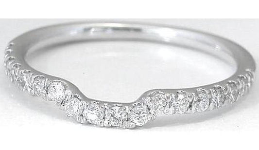 Natural sapphire ring in 14k white gold