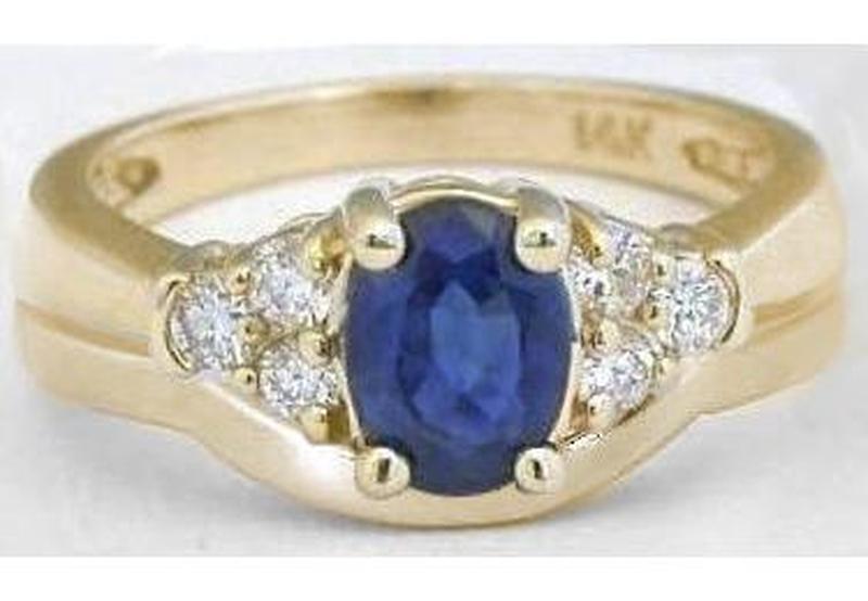 Sapphire Engagement Wedding Rings