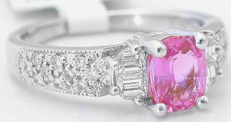 Pink Sapphire and Diamond Rings