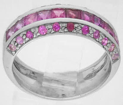 Pink Sapphire Wedding Ring