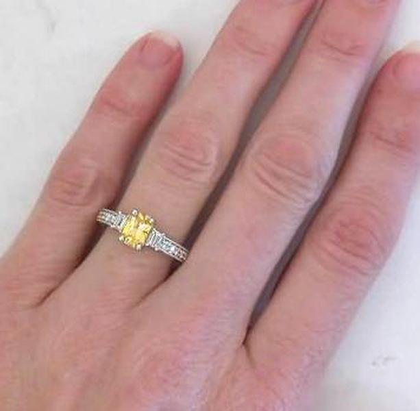 Yellow Sapphire Diamond Rings