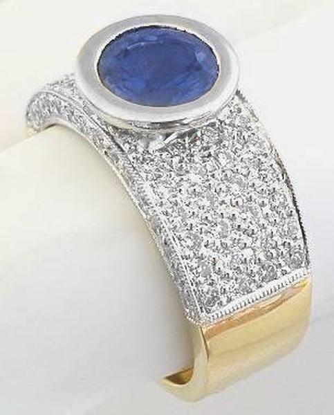 Bezel Sapphire Band