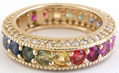 Multicolor Sapphire Ring