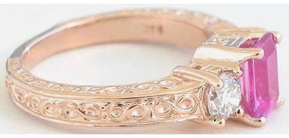 Ornate Rose Gold Ring