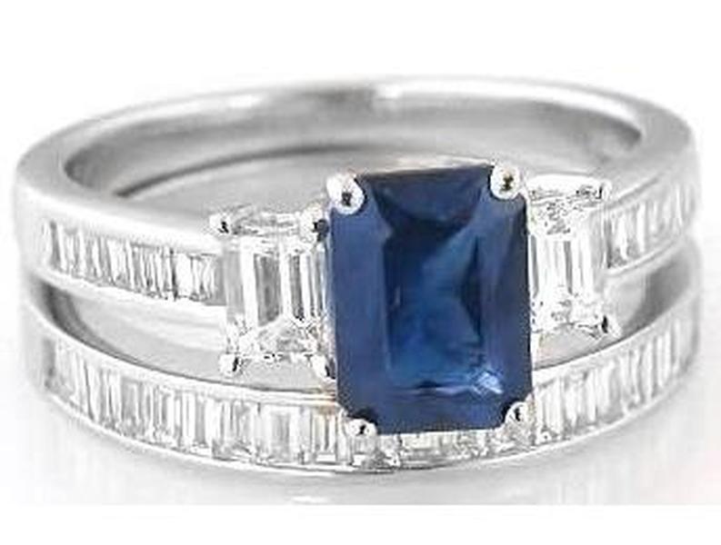 Engagement Ring and Wedding Band