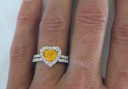 Orange Heart Sapphire