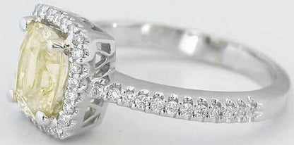 Genuine Light Yellow Sapphire Ring