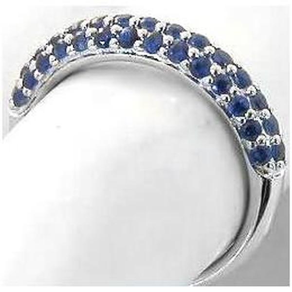 Pave Blue Sapphire Ring
