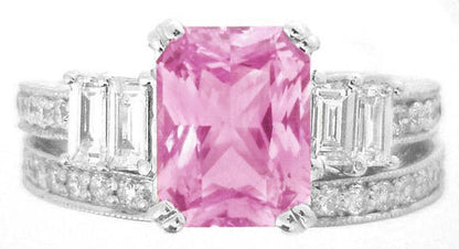Vintage Pink Sapphire Engagement Rings