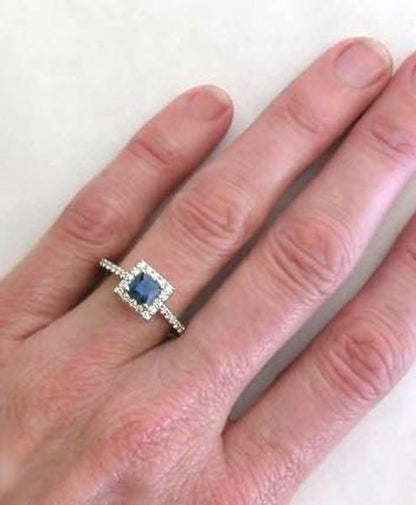 Sapphire Diamond Engagement Rings