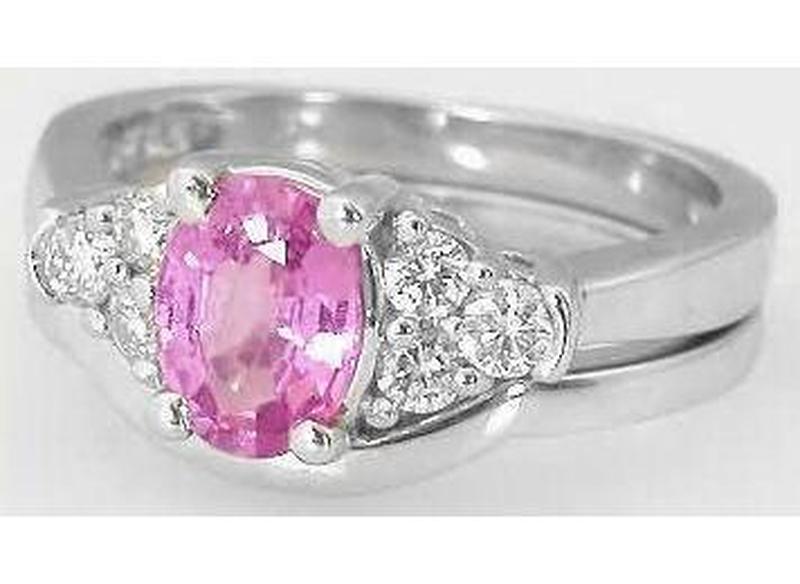 Pink Sapphire Wedding Rings