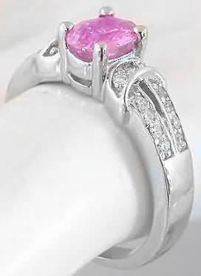 Pink Sapphire Diamond Rings
