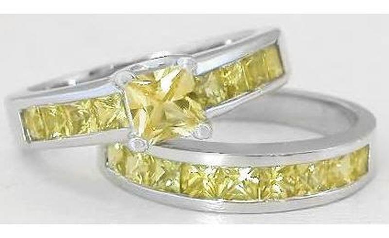 All Yellow Sapphire Wedding Rings