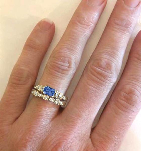 Sapphire Wedding Rings in Gold