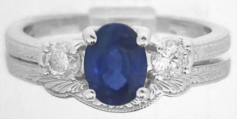 Sapphire Ring and Band